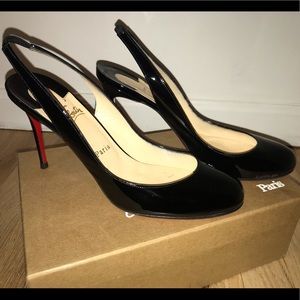 Christian Louboutin Heels- fifi sling 85 patent